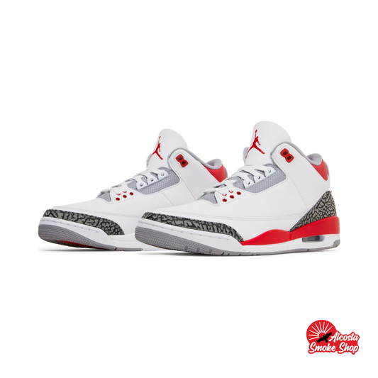 this is an image of Air Jordan 3 "Fire Red"