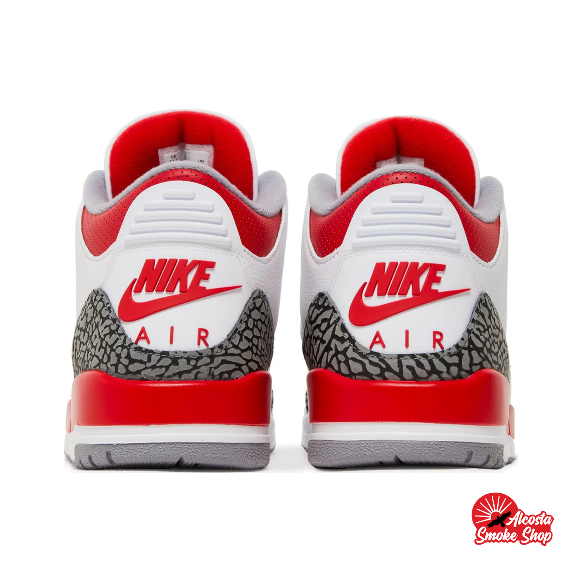 this is an image of Air Jordan 3 "Fire Red"