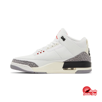 this is an image of Air Jordan 3 "White Cement"
