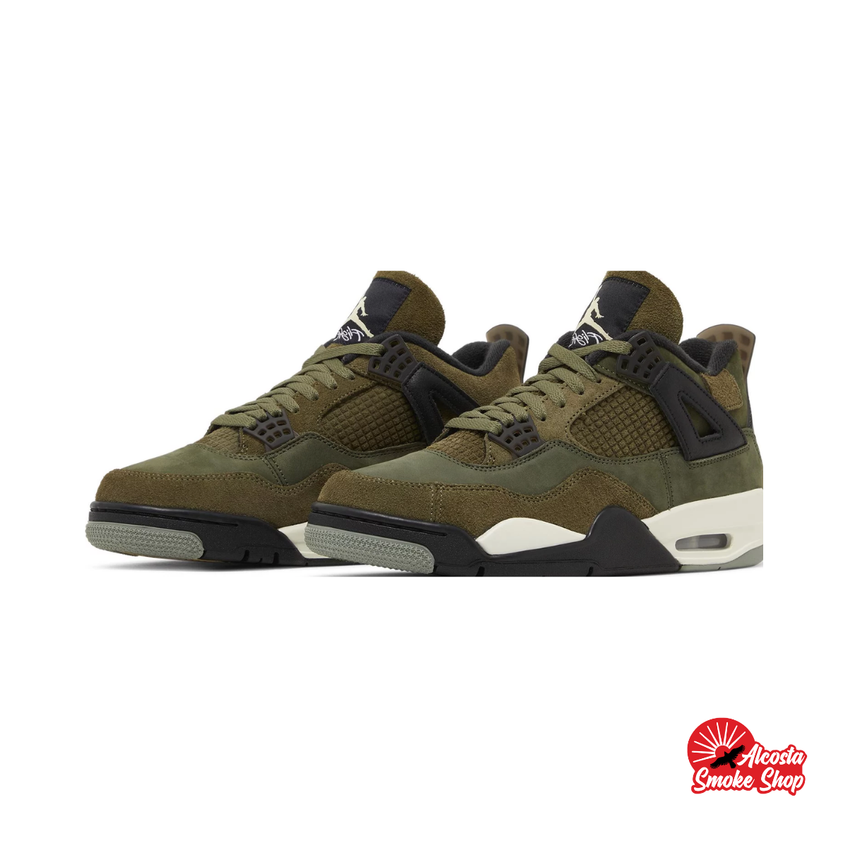 this is an image of Air Jordan 4 Retro SE Craft"Olive"