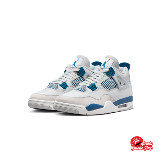 this is an image of Air Jordan 4 Retro "Military Blue" 2024