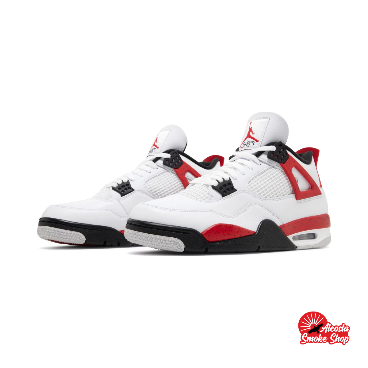this is an image of Air Jordan 4 "Red Cement"