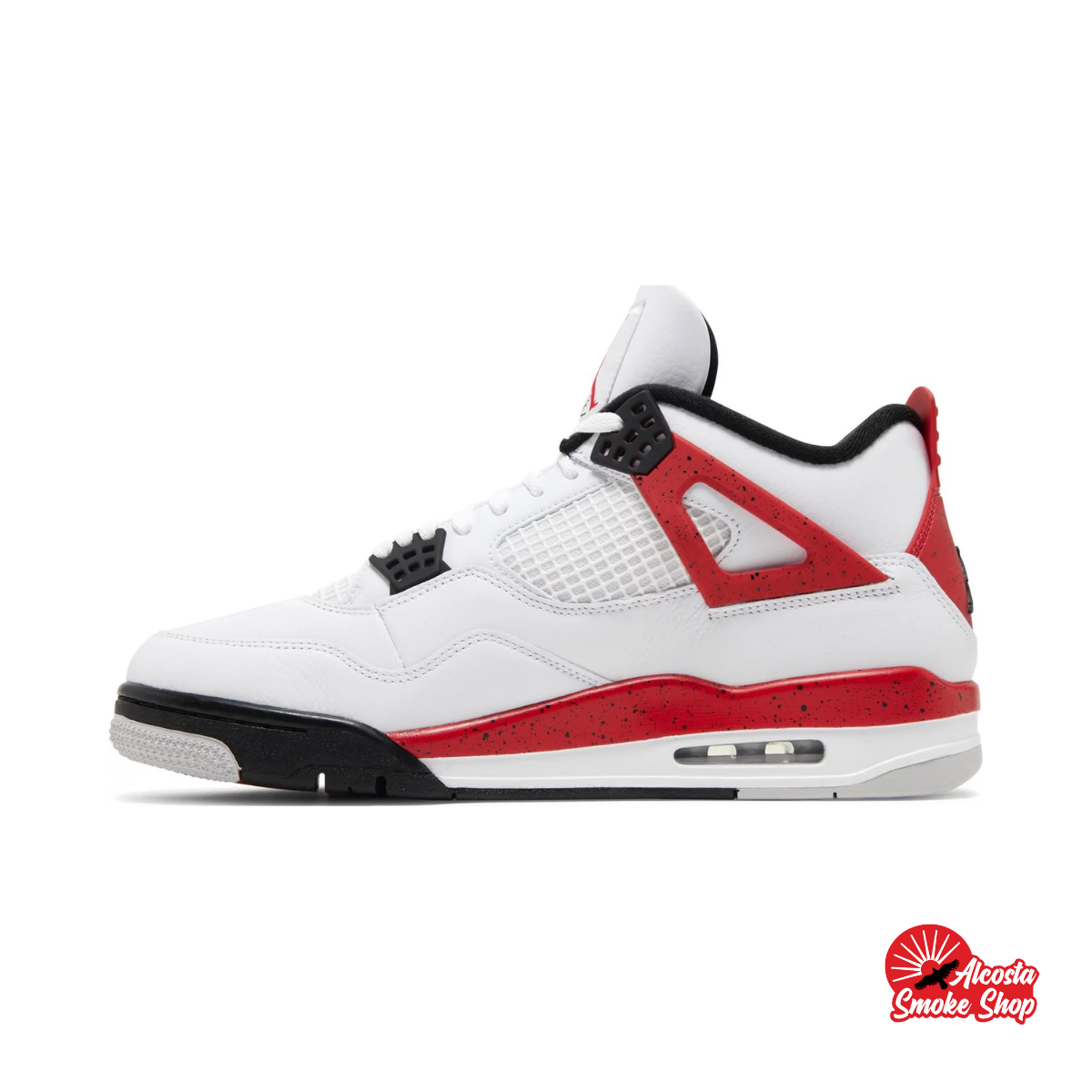 this is an image of Air Jordan 4 "Red Cement"
