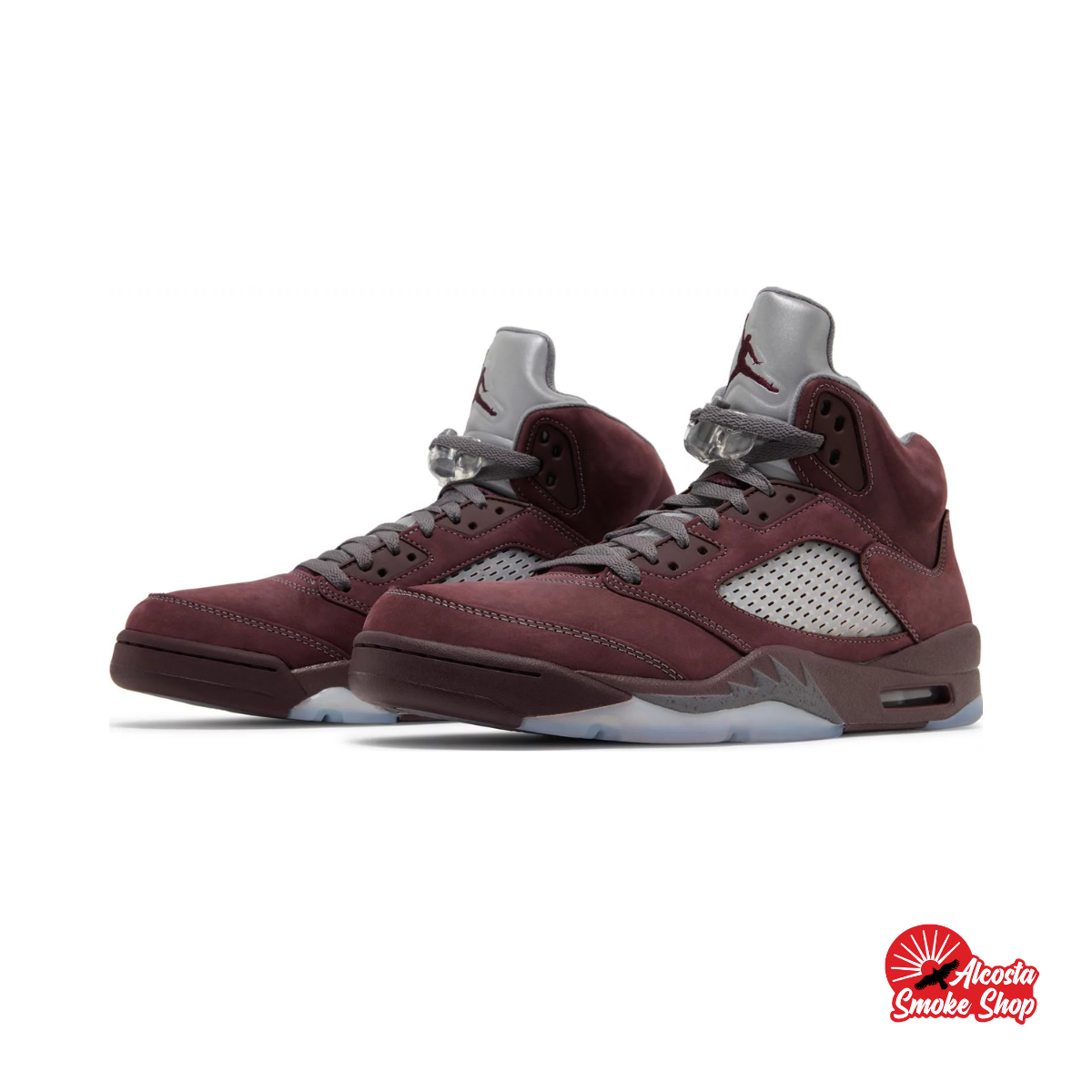 this is an image of Air Jordan 5 Retro "Burgundy"