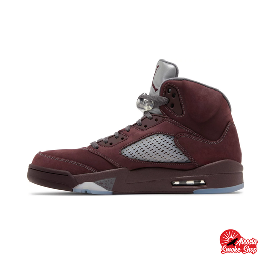 this is an image of Air Jordan 5 Retro "Burgundy"