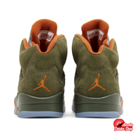 this is an image of Air Jordan 5 Retro "Olive"