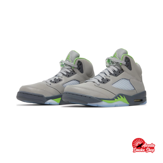 this is an image of Air Jordan 5 "Green Bean"