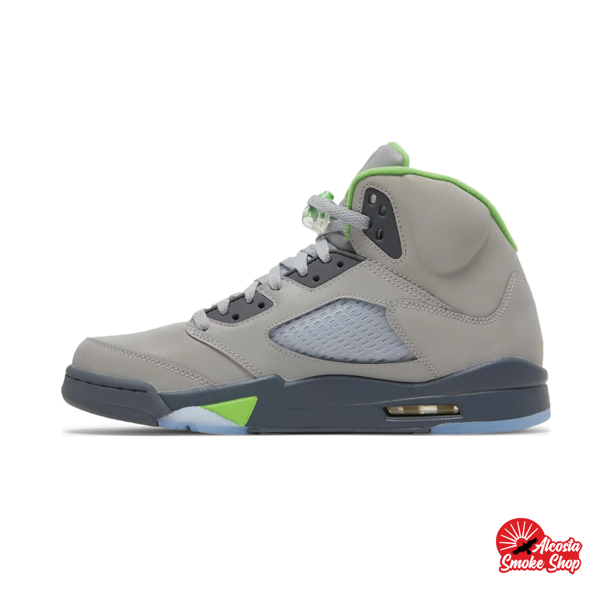 this is an image of Air Jordan 5 "Green Bean"