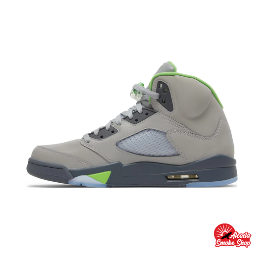 this is an image of Air Jordan 5 "Green Bean"