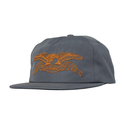 Anti Hero Basic Eagle SnapBack Hat Charcoal/Orange