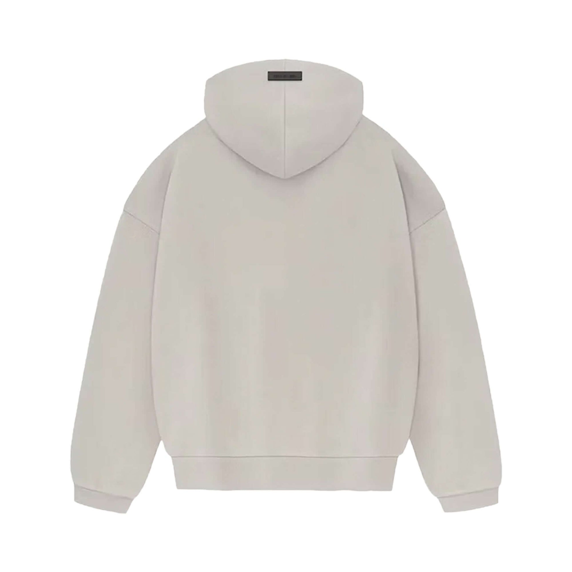this is an image of Essentials Fear of God Hoodie “Silver Cloud”