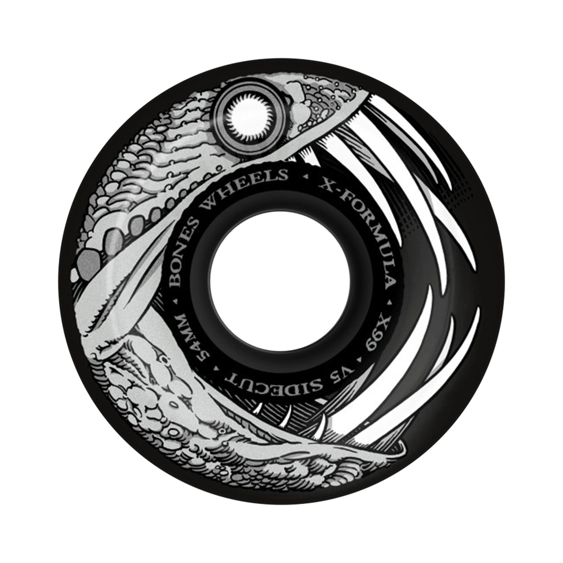 this is an image of Bones Wheels X Formula V5 Sidecut Dark Waters