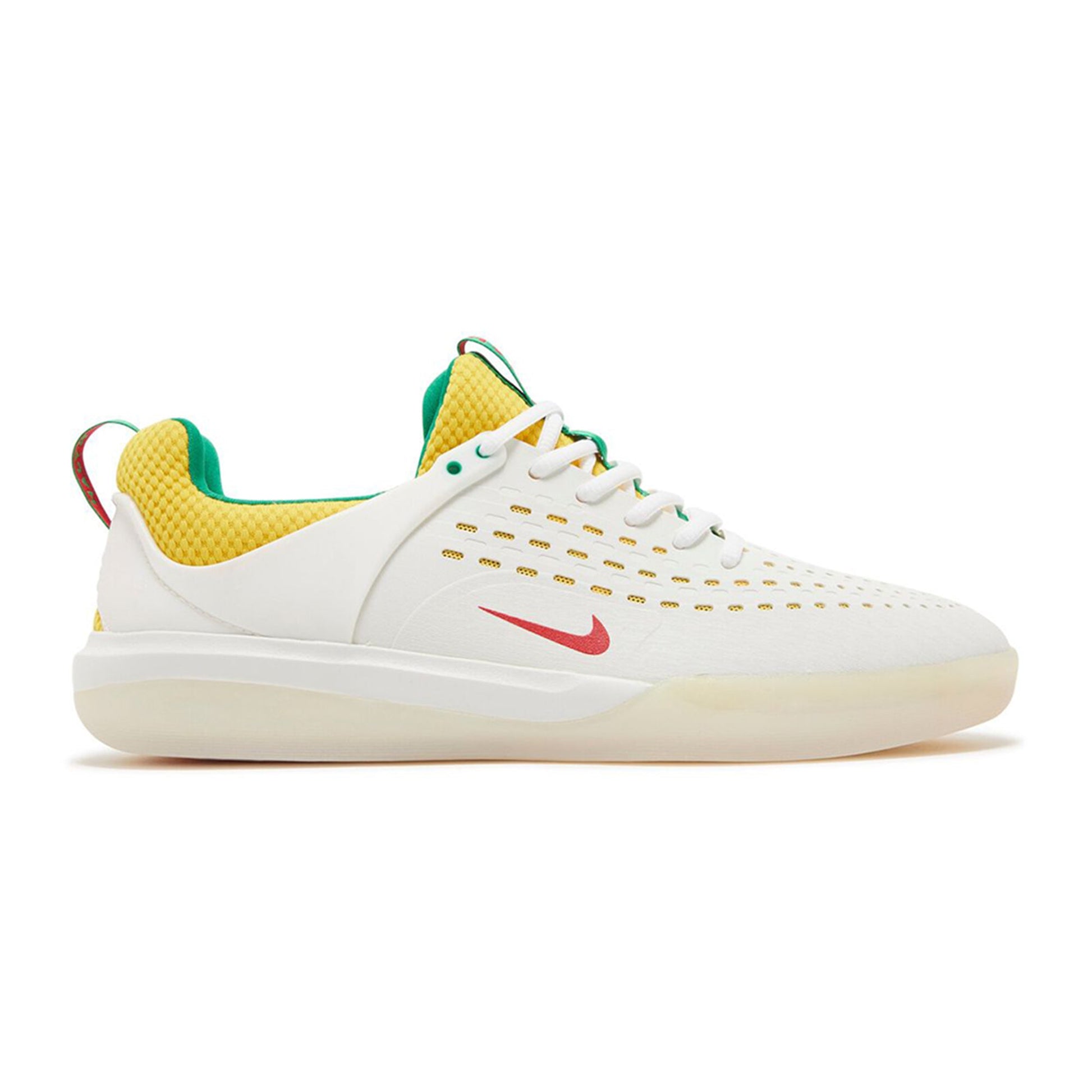 this is an image of Nike SB Zoom Nyjah 3 "Rastafarian"