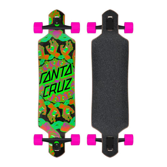 this is an image of Santa Cruz Drop Thru Cruzer Complete Longboard