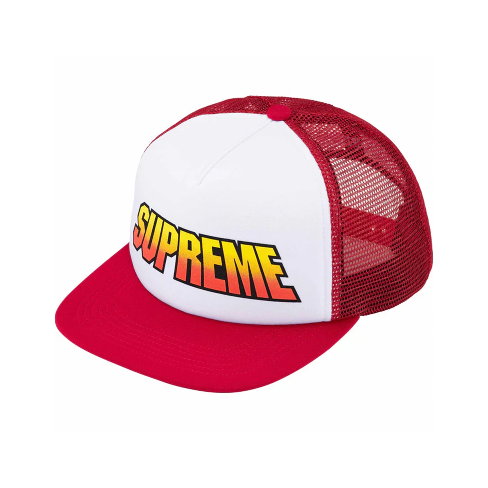 this is an image of Supreme Sabotage Meshback 5 Panel