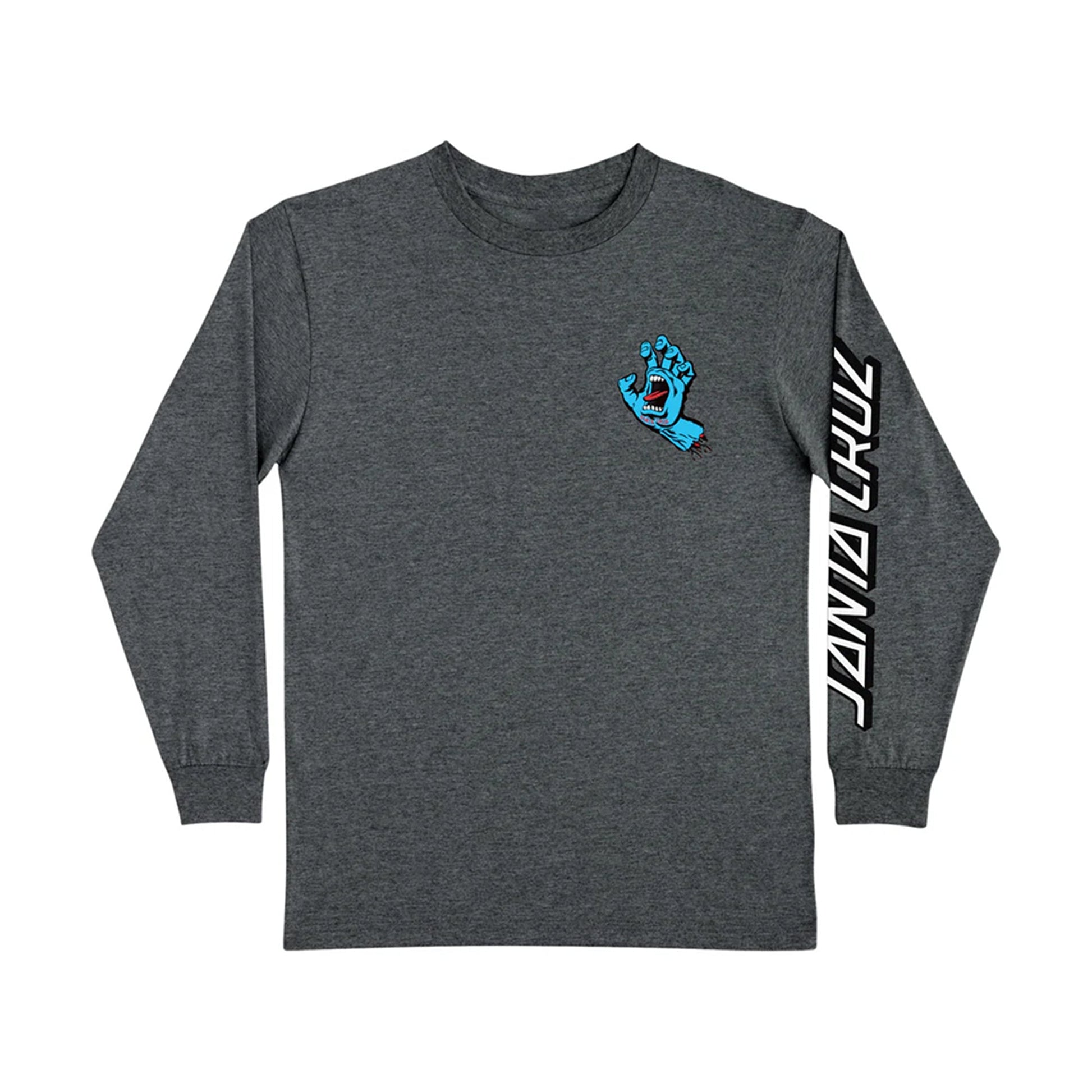 this is an image of Santa Cruz Screaming Hand LS Tee shirt