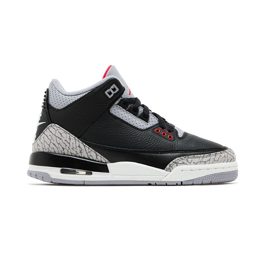 this is an image of Jordan 3 Retro 'Black Cement" (2024) (GS)