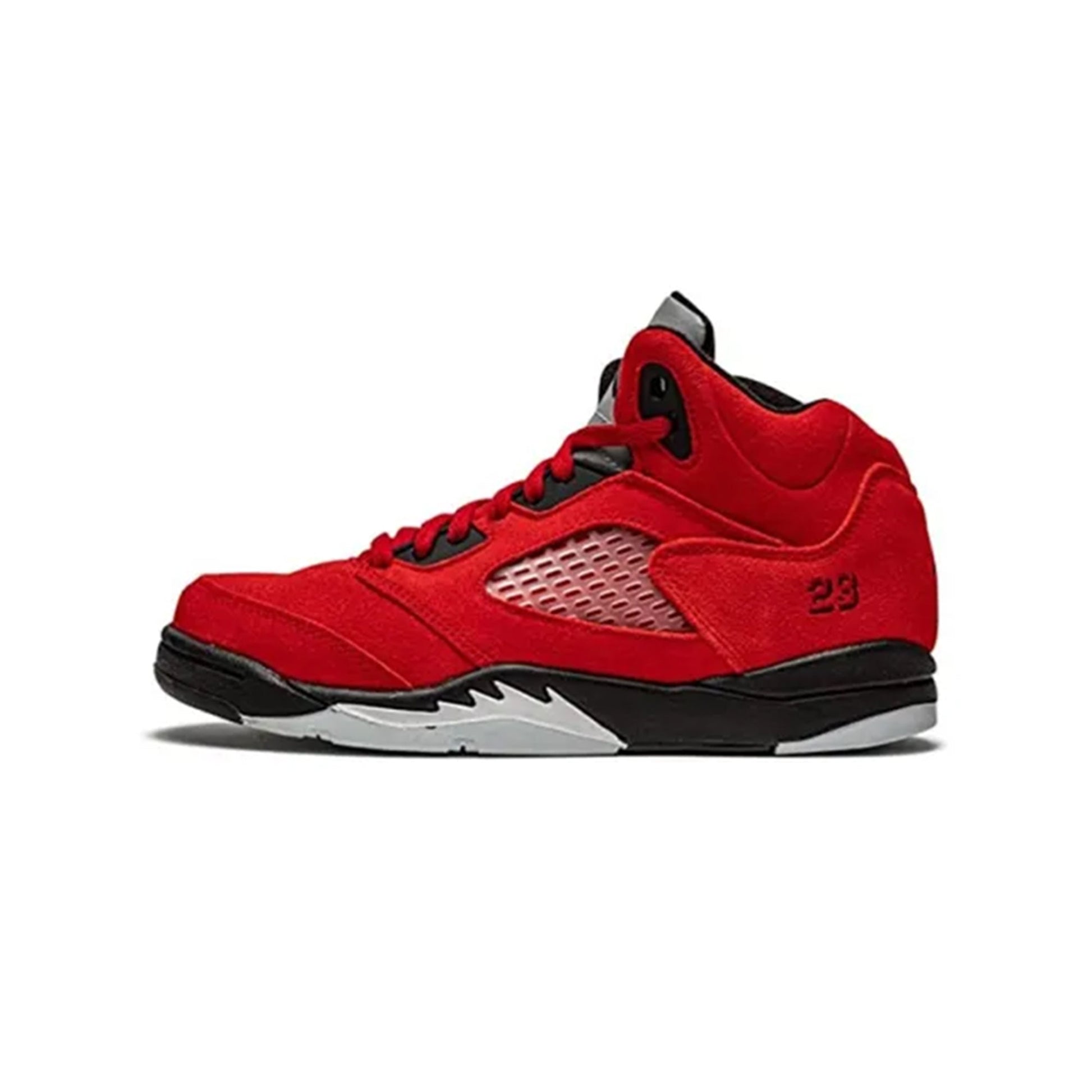 this is an image of Air Jordan 5 Retro "Raging Bull Red" (2021)