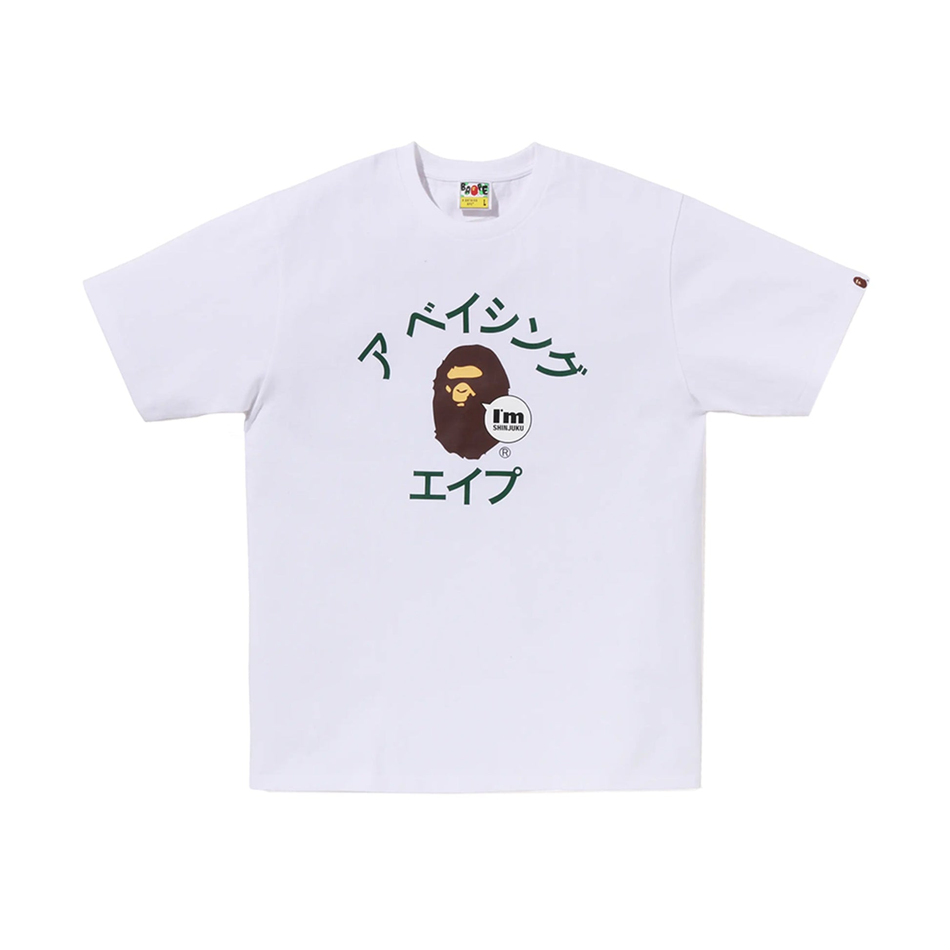 this is an image of Bape T-Shirt Bape Store Shinjuku