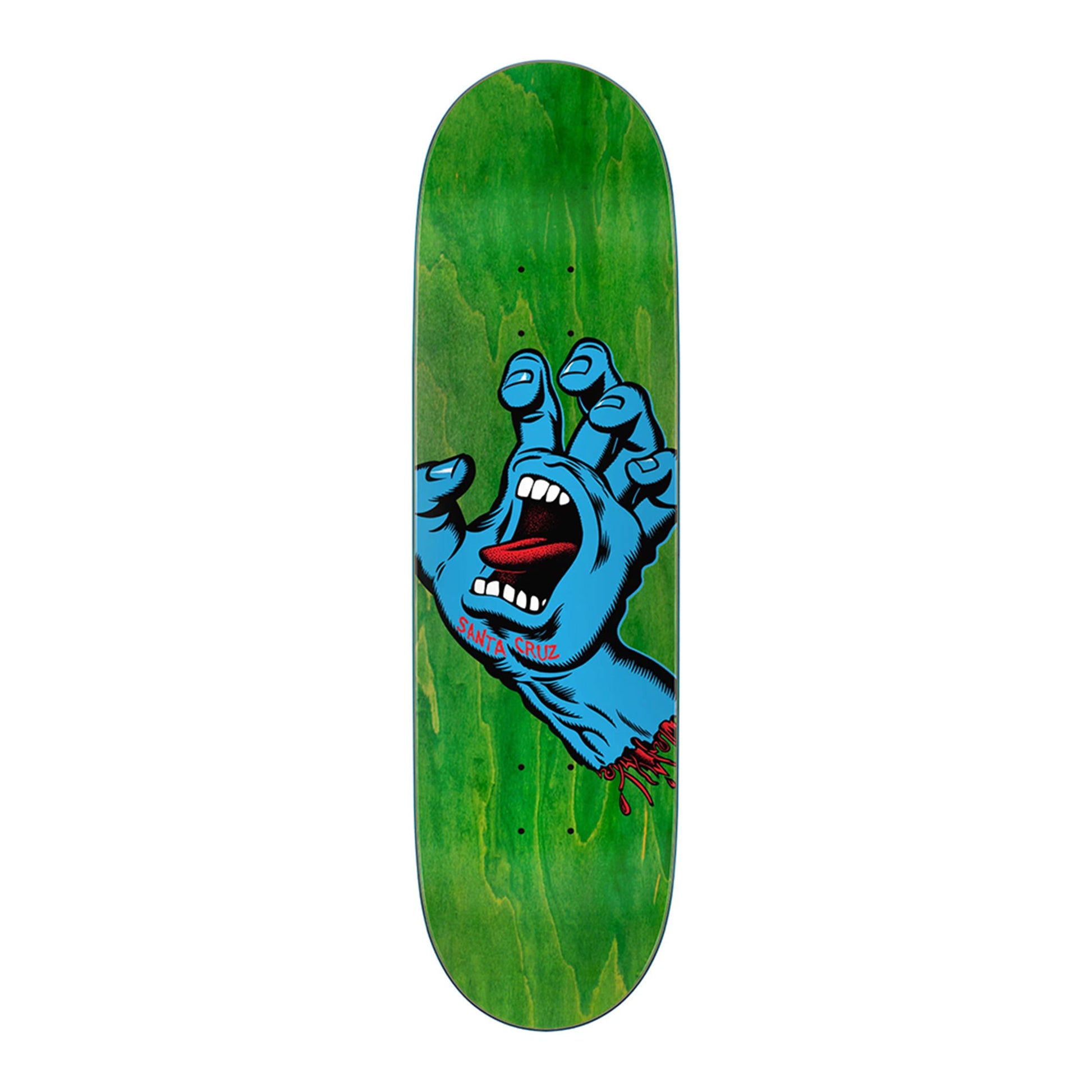 this is an image of Santa Cruz Skateboard Deck Team Screaming Hand