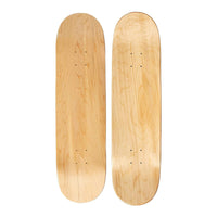 Blank Skateboard Decks Assorted Sizes and Shapes front view product photo