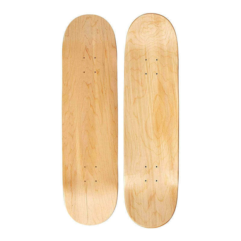 Blank Skateboard Decks Assorted Sizes and Shapes front view product photo