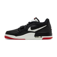 this is an image of Air Jordan Legacy 213 Low "Black Sail University Red"