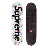 this is an image of Supreme Airbrushed Floral Skateboard Deck
