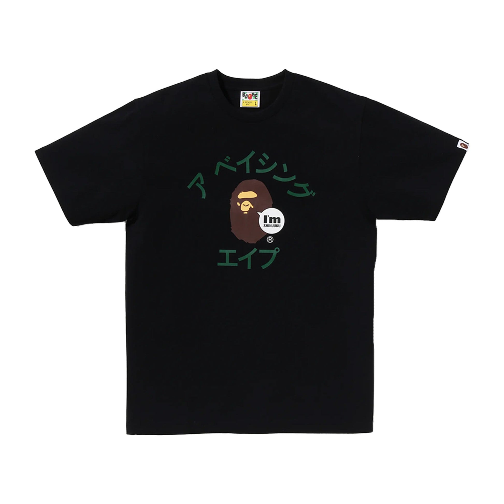this is an image of Bape T-Shirt Bape Store Shinjuku