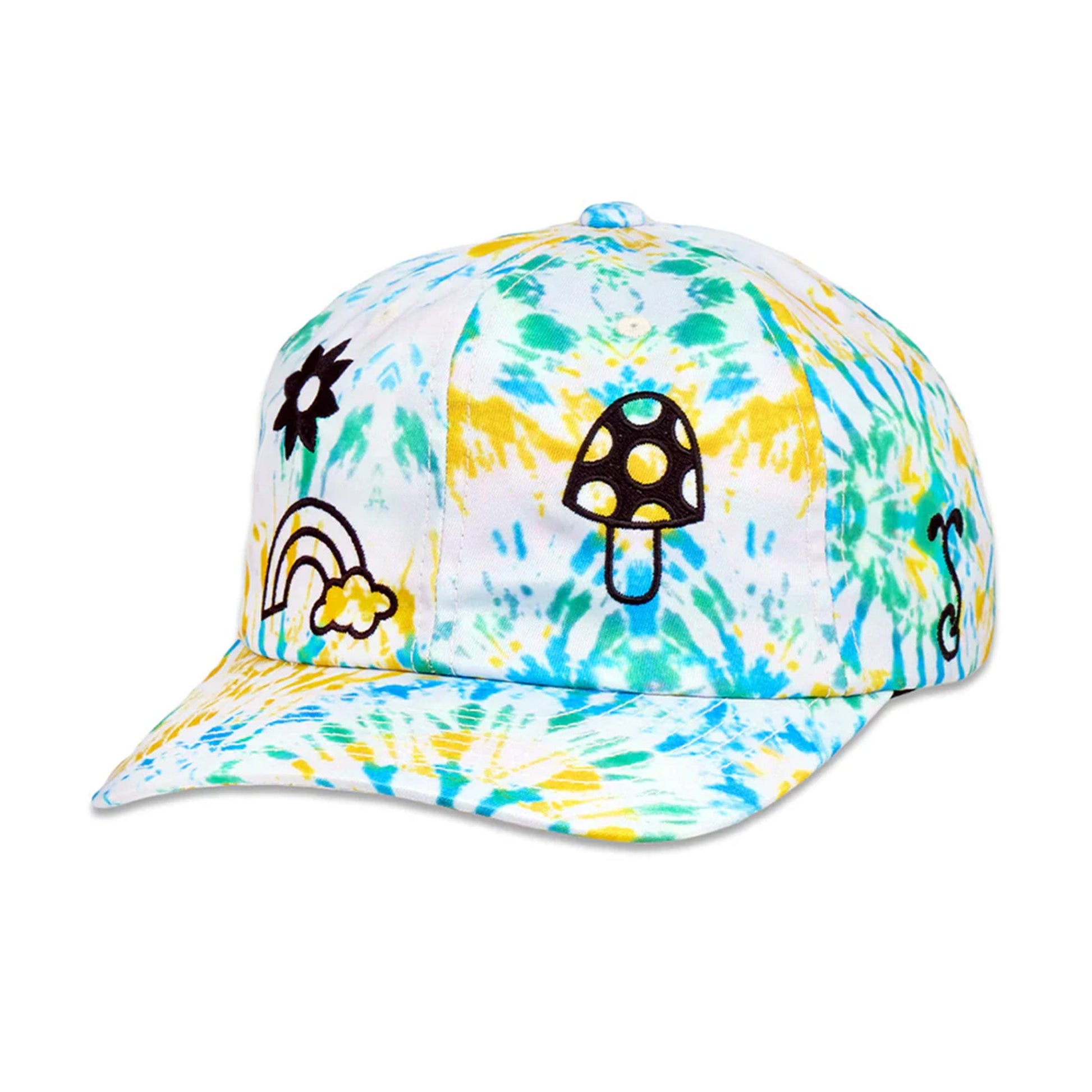 this is an image of Grassroots Tech Tie Dye Blue Dad Hat