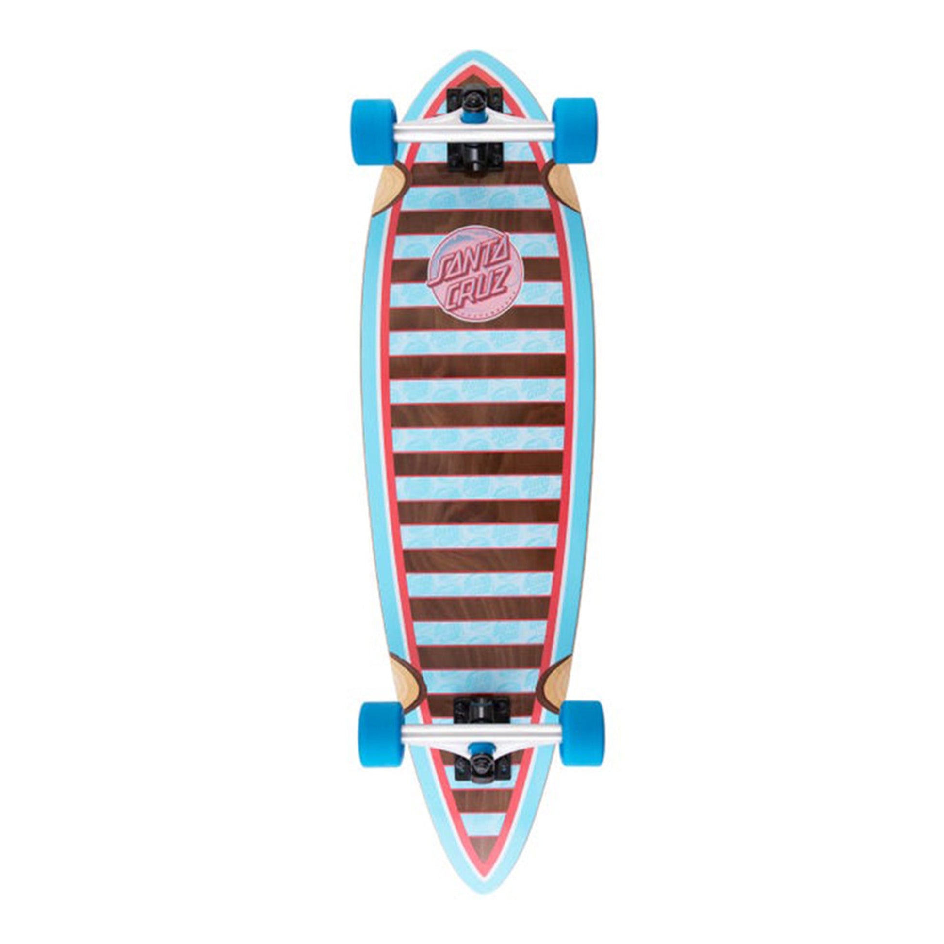 this is an image of Santa Cruz Pintail Cruzer Complete Longboard
