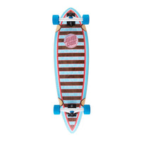 this is an image of Santa Cruz Pintail Cruzer Complete Longboard