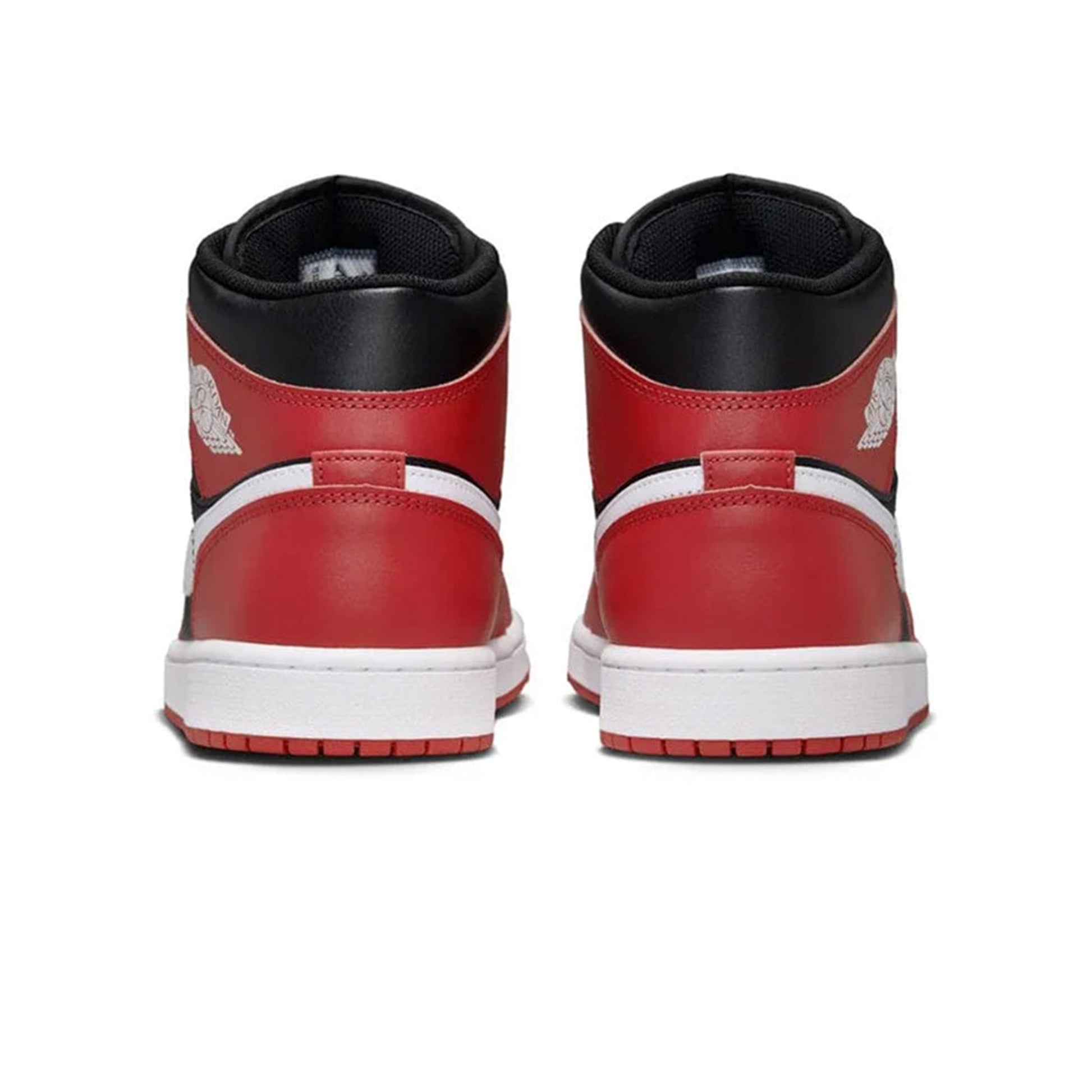 this is an image of Air Jordan 1 Mid "Gym Red Black White (2024)