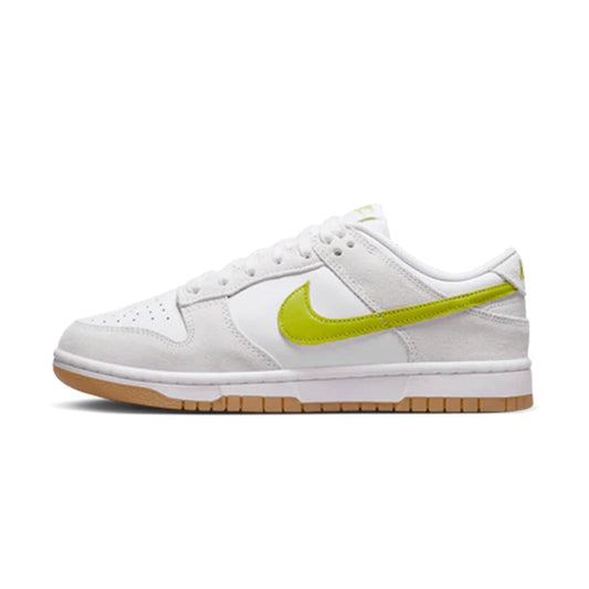 this is an image of Nike Dunk Low "White Bright Cactus" (Women's)