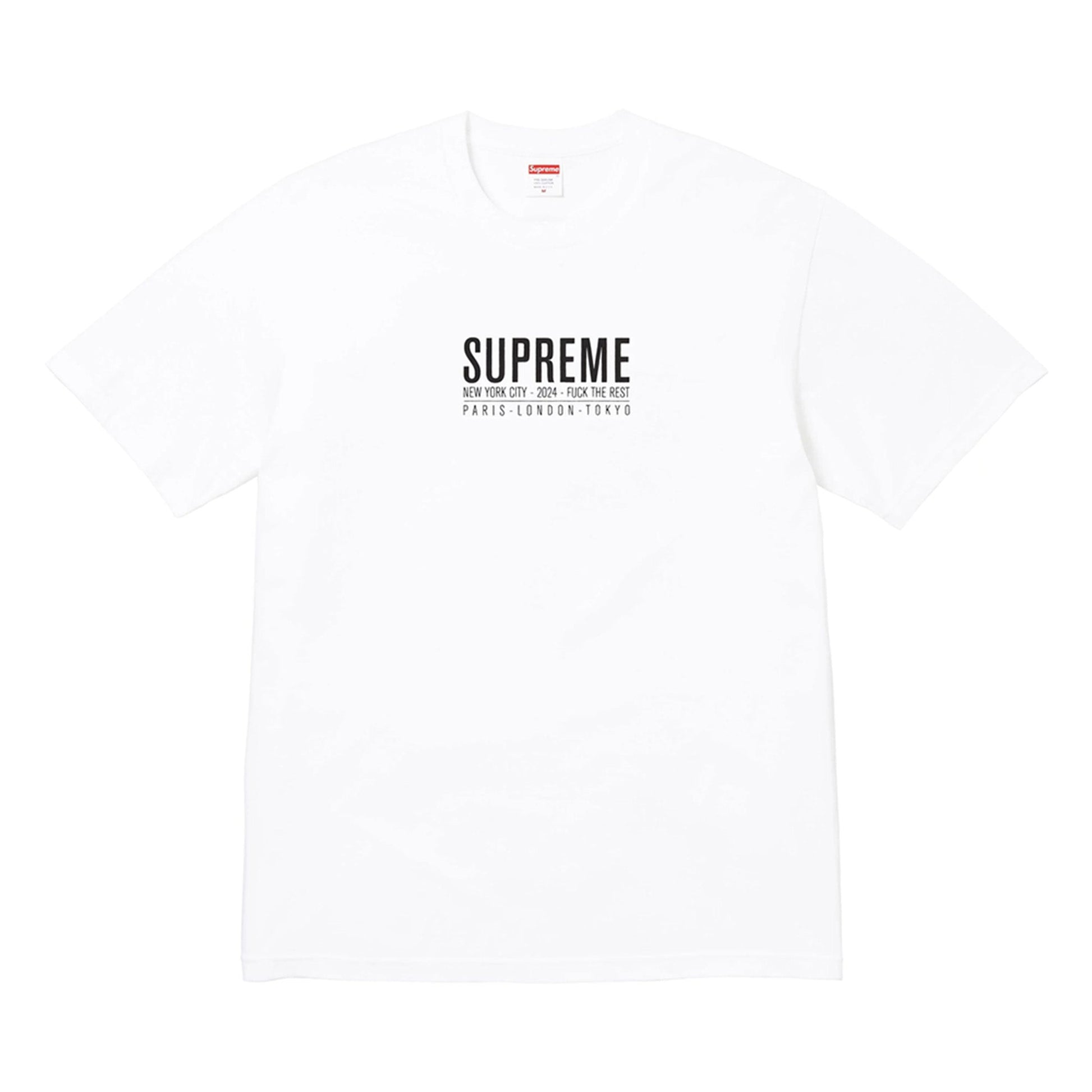 this is an image of Supreme Paris Tee