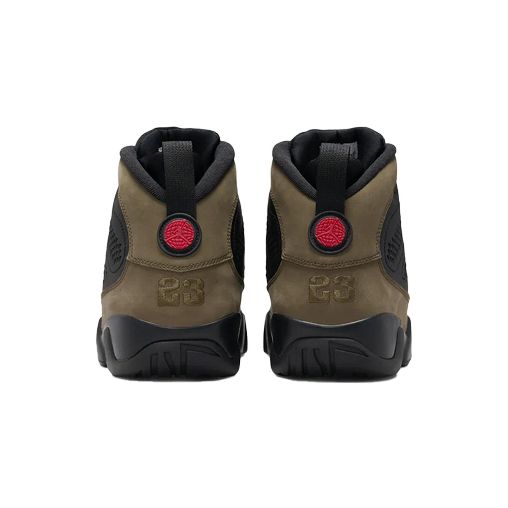 this is an image of Air Jordan 9 Retro GS "Olive"