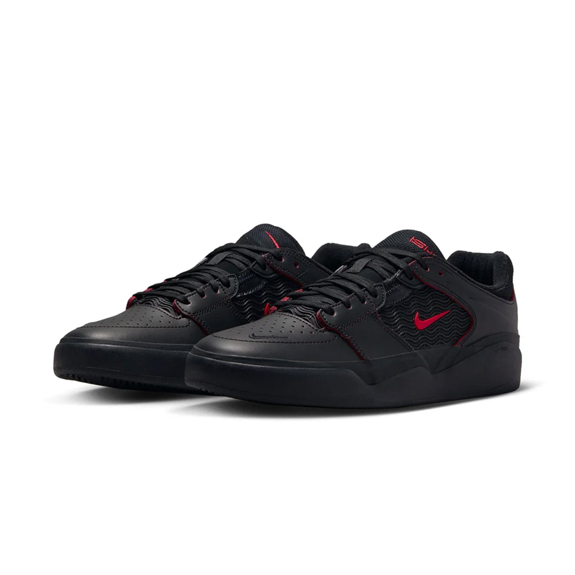 this is an image of Nike SB Ishod "Black University Red"
