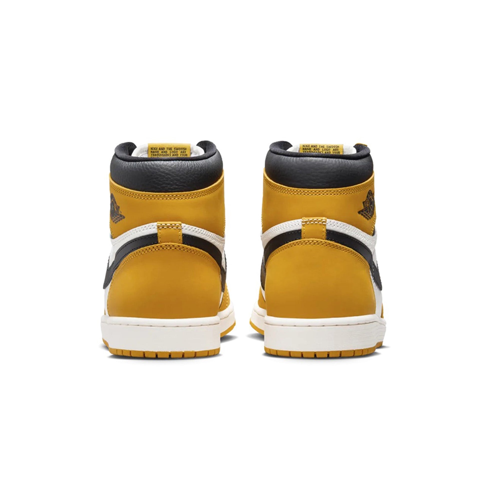 this is an image of Air Jordan 1 Retro High OG "Yellow Ochre"
