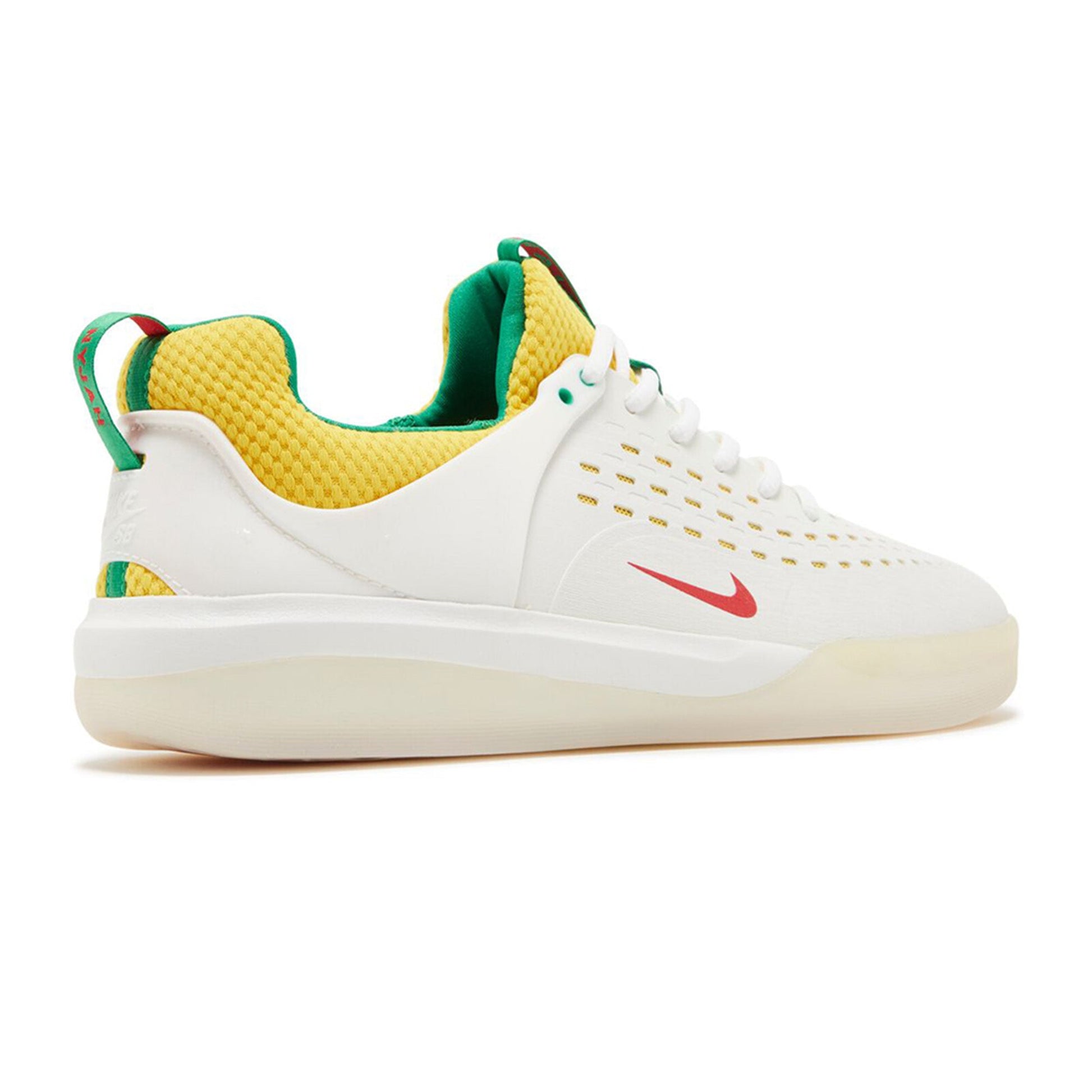 this is an image of Nike SB Zoom Nyjah 3 "Rastafarian"