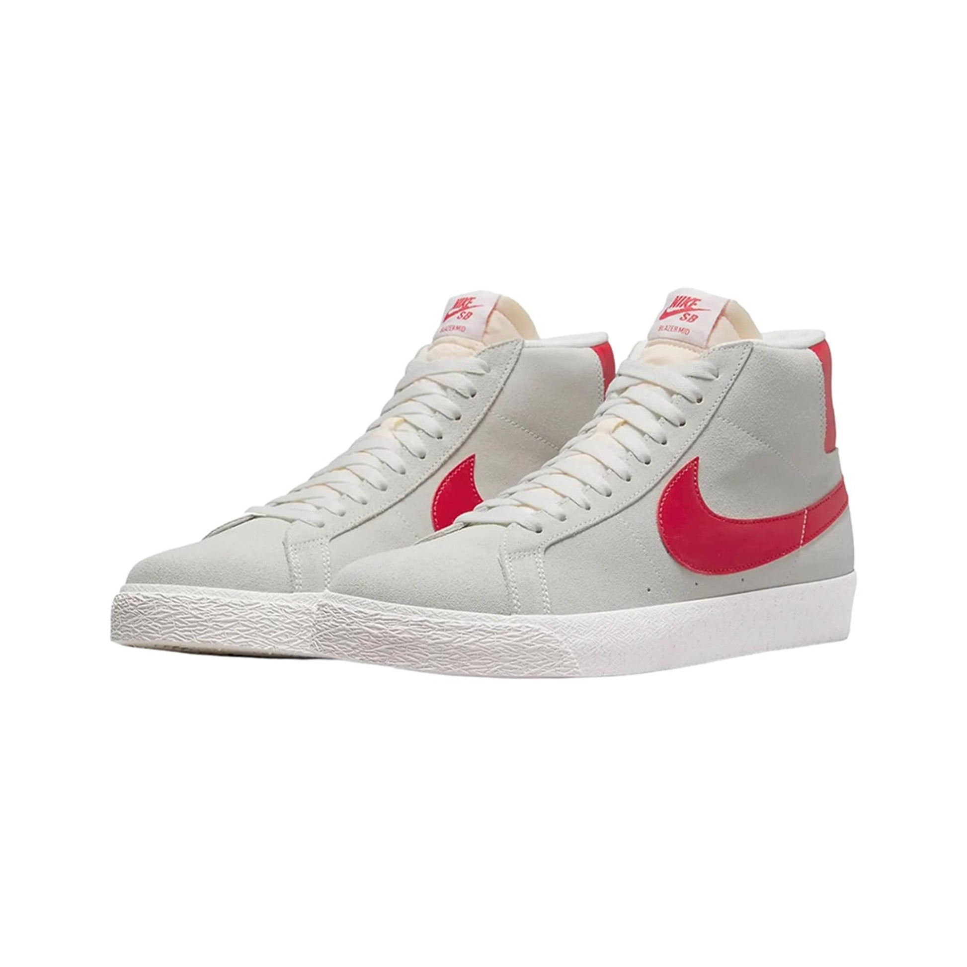 this is an image of Nike SB Zoom Blazer Mid "White University Red"