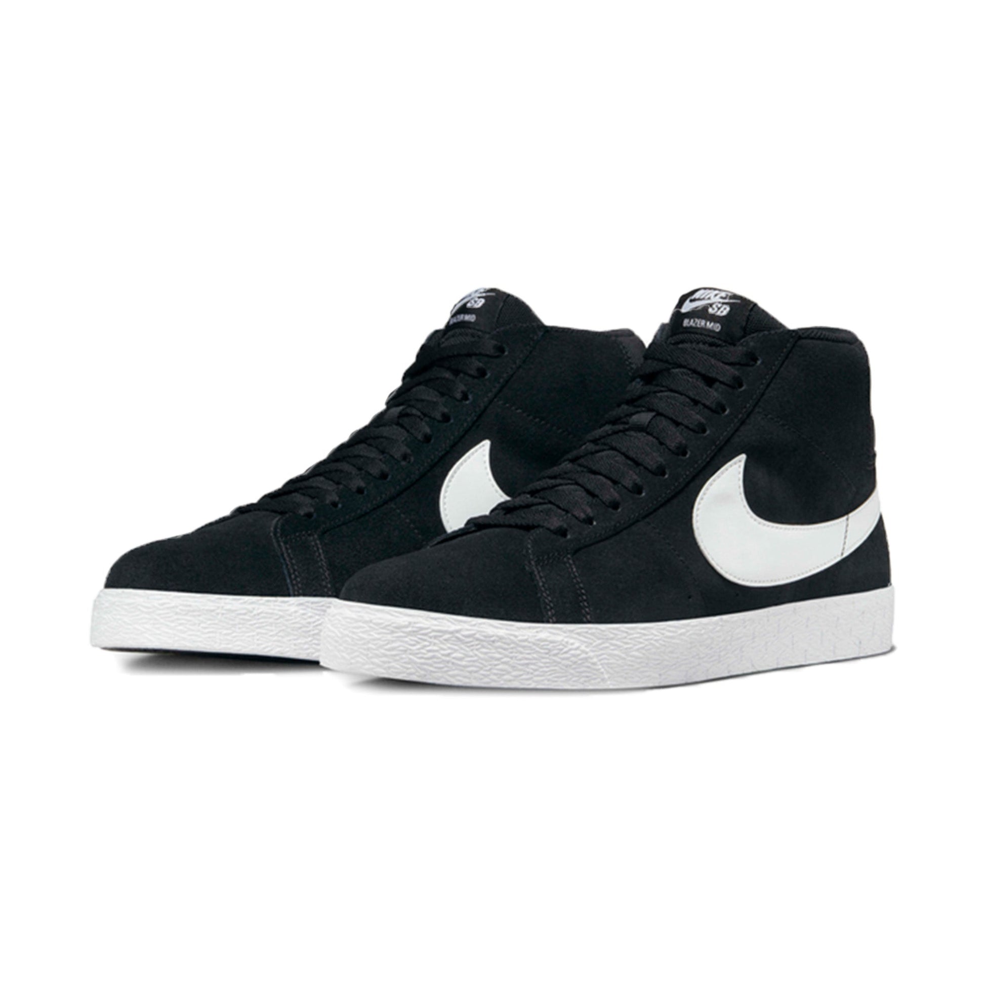 this is an image of Nike SB Zoom Blazer Mid "Black White"