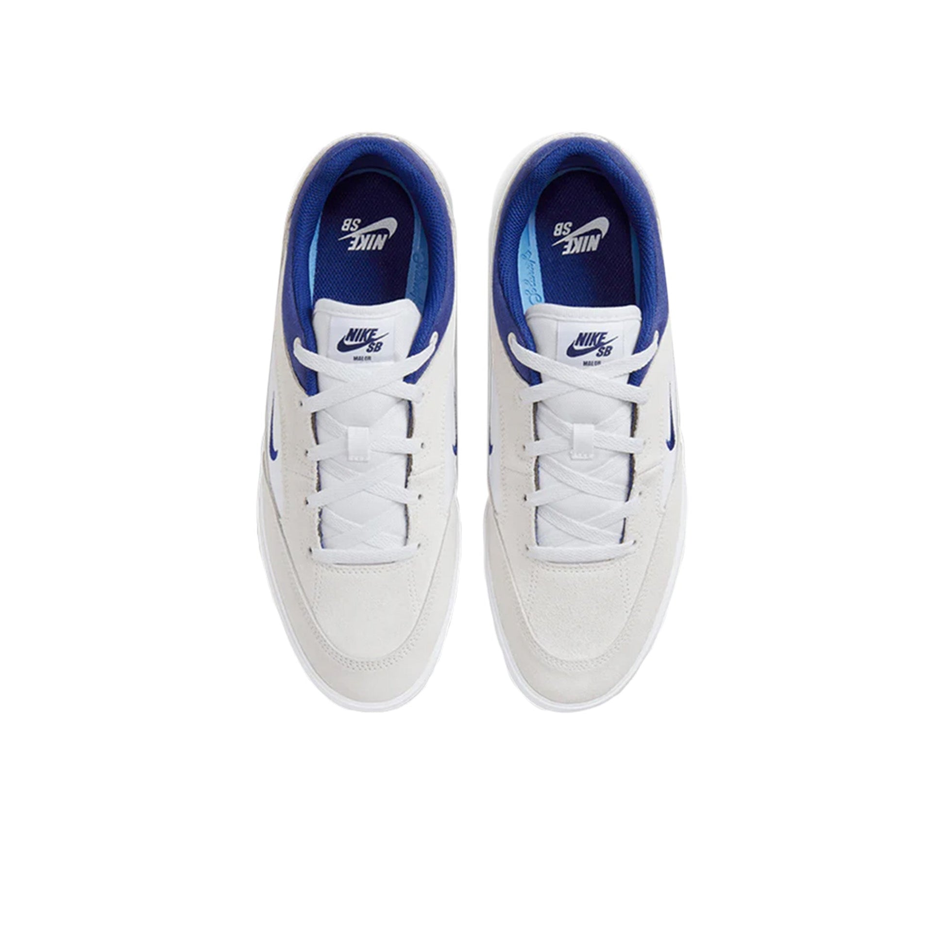 this is an image of Nike SB Malor "White Deep Royal Blue"