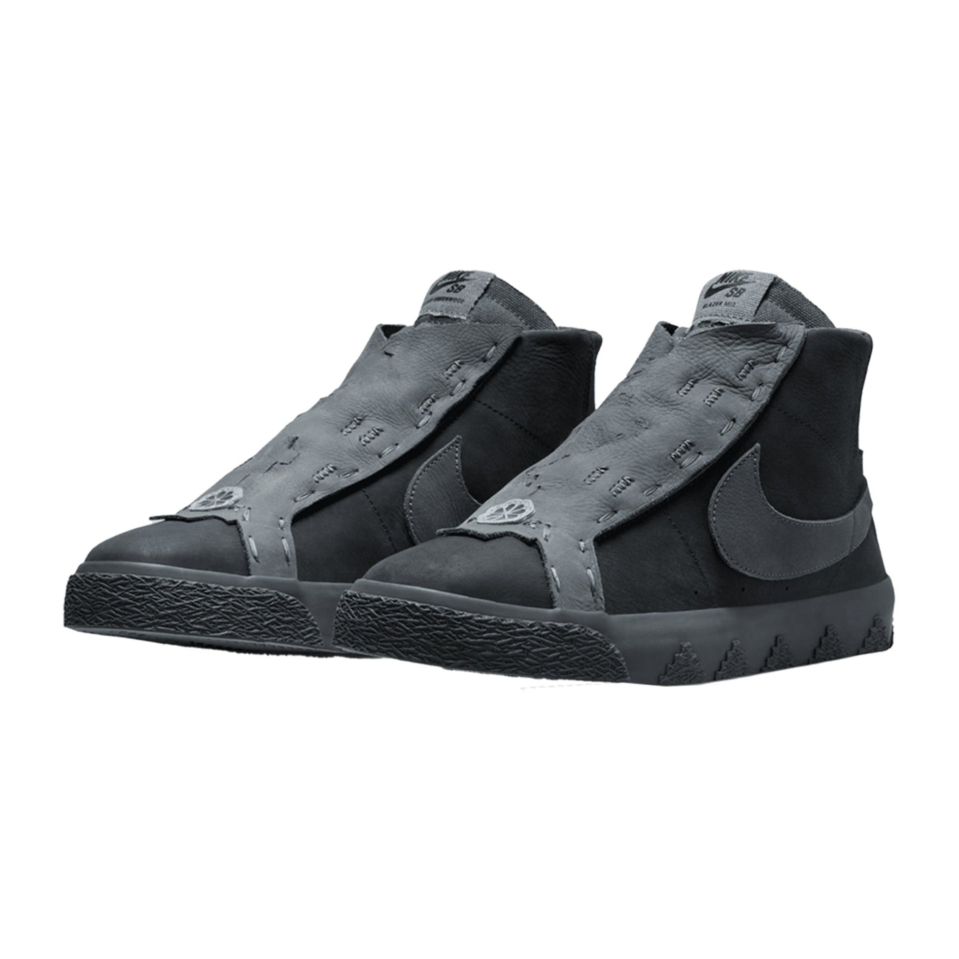 this is an image of Nike SB Zoom Blazer Mid "Di'orr Greenwood Anthracite"