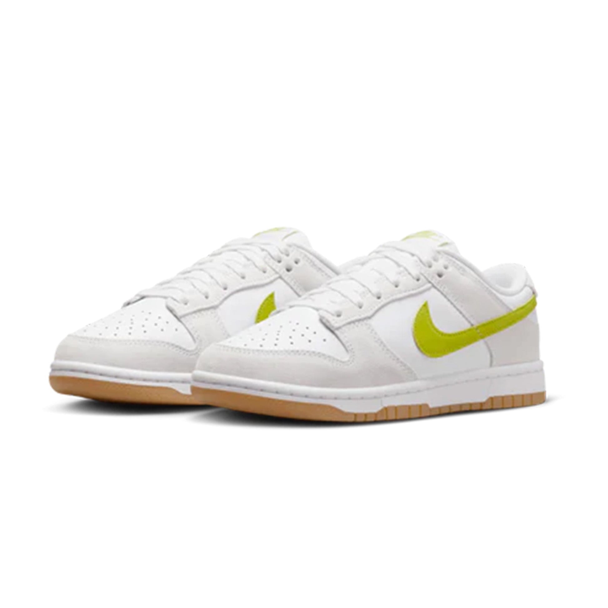 this is an image of Nike Dunk Low "White Bright Cactus" (Women's)