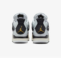 this is an image of Jordan 4 Retro "Platinum Gold" (GS)