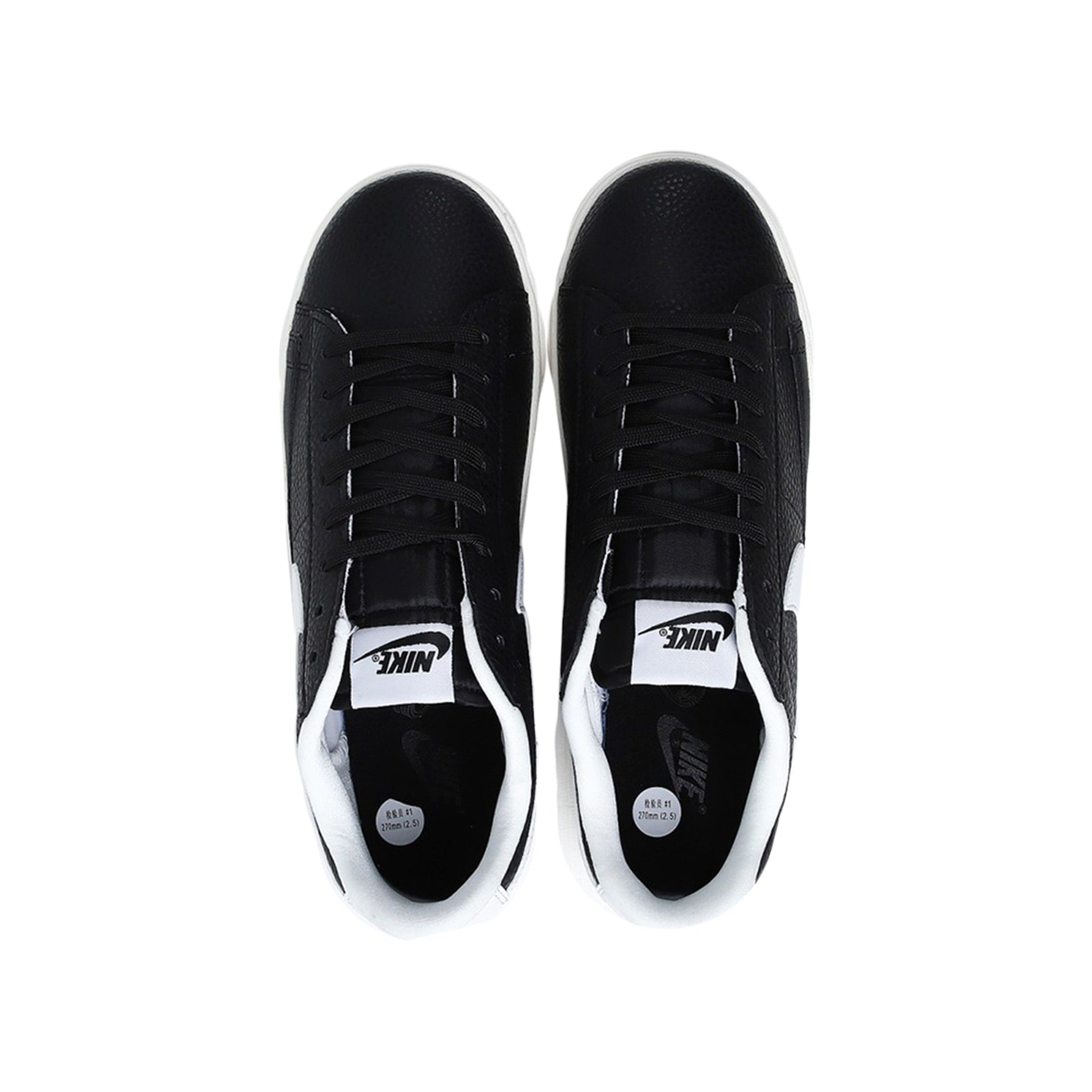this is an image of Nike Blazer Low 77 VNTG "Black White"