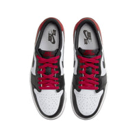 this is an image of Air Jordan 1 Retro Low "Black Toe"