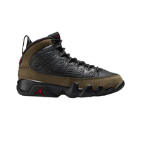 this is an image of Air Jordan 9 Retro GS "Olive"