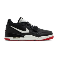 this is an image of Air Jordan Legacy 213 Low "Black Sail University Red"
