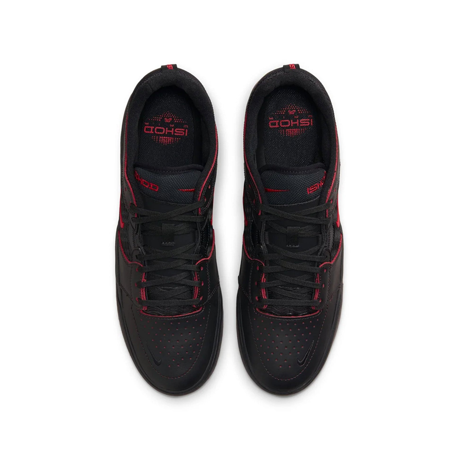 this is an image of Nike SB Ishod "Black University Red"